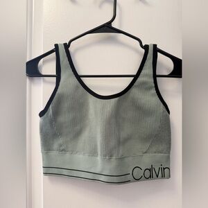 Calvin Klein Sage Green Sports Bra